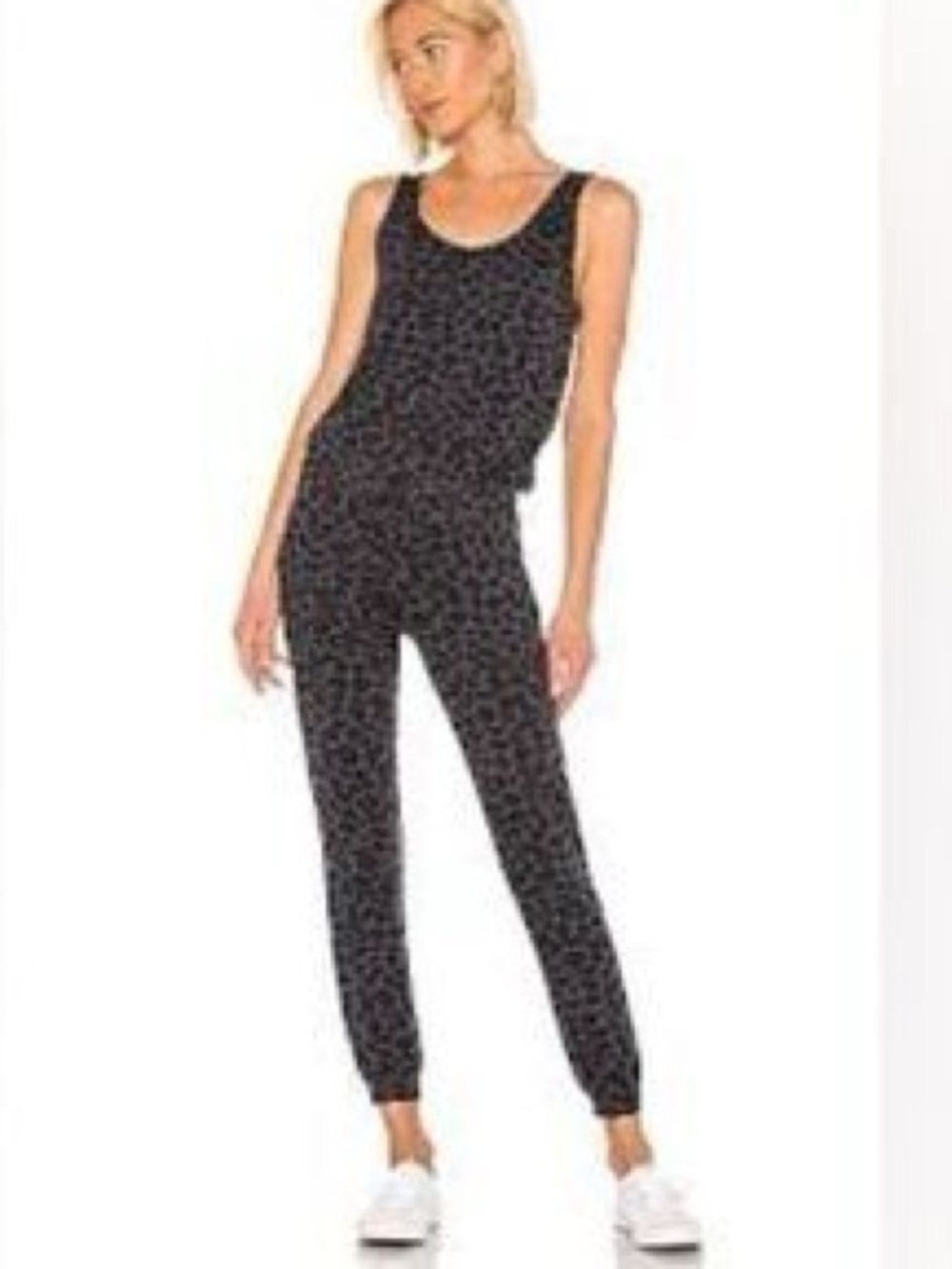 Monrow x Revolve vintage black animal print jumper